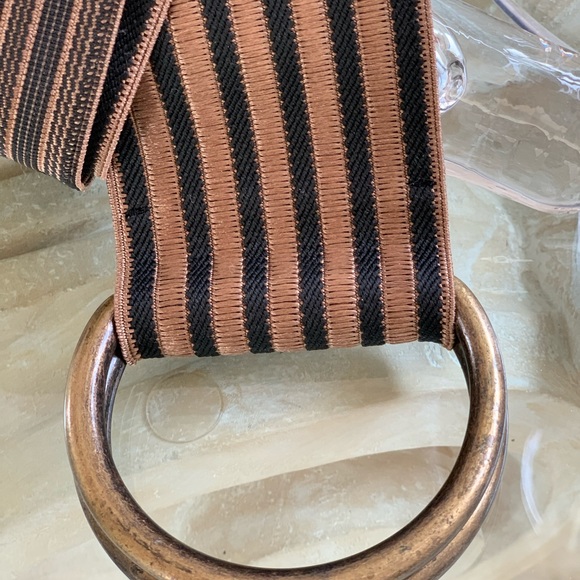 SUZI ROHER Striped Stretch Belt NWOT main image 5